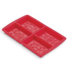 Bakelicious Notty 和 Nice 巧克力樹皮模具, 1個, 紅色的