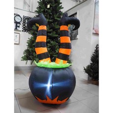 【台灣現貨】萬聖節聖誕節充氣佈置：聖誕老公公、雪人、麋鹿等造型，節慶裝飾道具, Multi-color, 1個