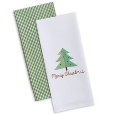 DESIGN IMPORTS 聖誕快樂洗碗巾廚房十字架 45.7 x 71.1cm, 2件, 混色