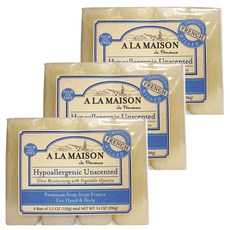 A LA MAISON 手部身體香皂 無香款, 12塊, 100g