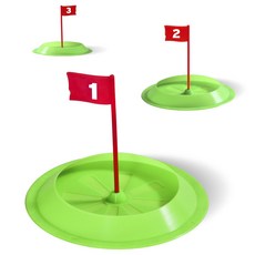 Gosports 推桿練習杯 推桿練習器 3入組, 紅色 + 綠色