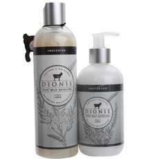 DIONIS 羊奶沐浴露無香型禮品套組, 沐浴露 350ml + 乳液 250ml, 1個