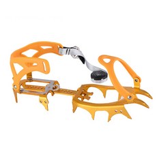 星攀戶外 BRS-S3超輕14齒專業雪攀冰爪 雪地雪期百岳登山徒步健行走登山冰爪 鋁合金防滑冰爪 防滑鞋套, 金色