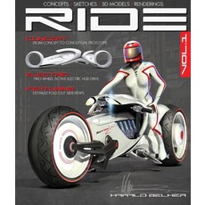 (英文圖書) Ride: Futuristic Electric Motorcycle Concept 精裝版, Design Studio Press, 英文