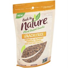 Back To Nature 植物性零食 無穀物 香草杏仁格蘭諾拉麥片脆片 無麩質, 1個, 227g