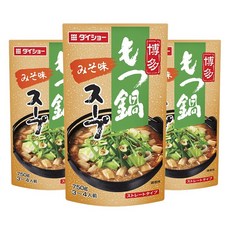 DAISHO 大逸昌 博多大腸火鍋湯底 辣味味噌風味, 3包, 750g