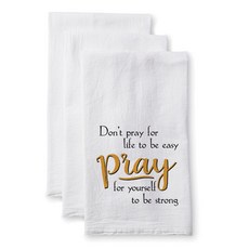 Sullivans Flare Sack Towel Frey Kitchen 十字架, 1個, 白色的