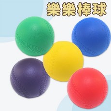 棒球-群 90mm 樂樂棒球專用高彈跳PU球 台灣製標準比賽練習用球 兒童軟式安全棒球, 不挑色(隨機混色)