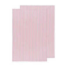 now DESIGNS 條紋毛巾 46*71cm, 2件, 紅色的