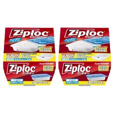 Ziploc 密保諾 可微波冷凍白飯保鮮盒 460ml, 2組, 2個