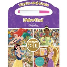 (英文圖書)Disney Princess: Write-And-Erase Look and Find Board Books, Pi Kids, 英文, 硬頁書