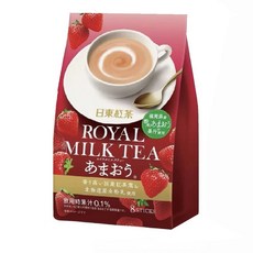 日東紅茶 皇家奶茶粉 (福岡草莓風味) 8條入, 14g, 1個, 8個裝