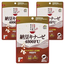 Unimat納豆激酶錠 4800FU, 3個, 80片