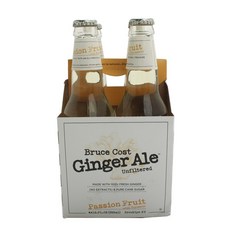 Bruce Cost 百香果薑汁汽水, 4件, 355ml