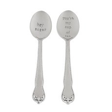 Pinky up 下午茶茶匙 2入, 1個, 銀色(5048)