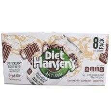 Hanssens 天然無糖蘇打奶油根啤酒, 8件, 355毫升