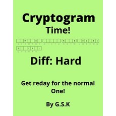 (英文圖書)Crytpogram Time! Diff: Hard 平裝版, Independently Published, 英文