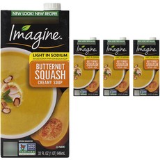 Imagine 罐裝白胡桃南瓜濃湯, 4瓶, 946ml