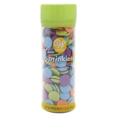 Wilton 惠爾通 蛋糕裝飾圓形彩糖, 92g, 1瓶