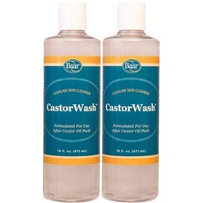 Baar Castor Wash 鹼性皮膚清潔劑, 2個, 473ml