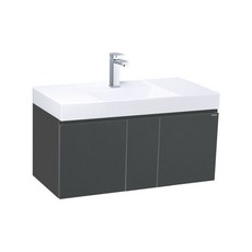 凱撒 Caesar 一體瓷盆臉浴櫃組 LF5386 EH05386A 木紋色系 浴室收納 防潮浴櫃, 鈦金灰