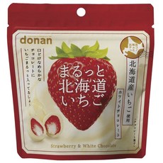 donan 道南食品 整顆北海道草莓白巧克力, 1個, 39g