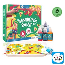 JarMelo 兒童浮水畫套裝(6色) - 聖誕節禮物/聖誕節送禮首選，培養孩子藝術天賦, 6