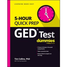 (英文圖書) GED Test 5-Hour Quick Prep for Dummies 平裝版, 英文
