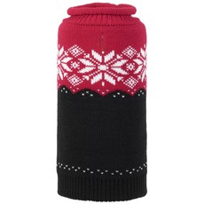 THE WORTHY DOG 寵物狗毛衣, 紅色+黑色