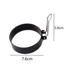 班恩煎蛋模具 - 漢堡早餐三明治露營DIY愛心早餐工具, 鈦剛色, 1個