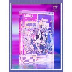 Hatsune Miku 初音未來 鏡遇復古與未來 壓克力磚 官方授權正版裝飾禮品, Multi-color
