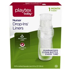 Playtex 嬰兒Nursery Drop In Liners一次性奶瓶 237-296ml, 150入, 清除