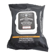 J.R. WATKINS 男士身體清潔濕巾佛手柑和橡木, 30件