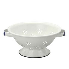 Noda Horo 野田琺瑯 雙耳濾碗, 1個, 白色