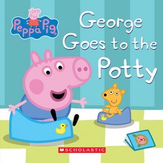 (英文圖書)Peppa Pig: George Goes to the Potty Board Books, Scholastic Inc., 英文, 硬頁書