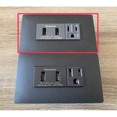 Panasonic 國際牌 ADVANCE蓋板 雙USB充電插座 日本製 極簡設計, 1個