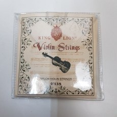 KING LION 金球獅 尼龍小提琴弦 V138 全套弦, 詳見包裝, 透明, 1個