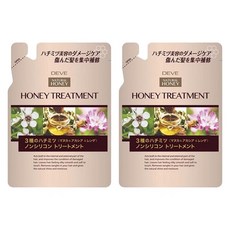 KUMANO 熊野油脂 Deve熊野油脂修護保濕蜂蜜護髮乳 補充包, 2個, 350ml
