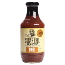 G Hughes 無糖蜂蜜燒烤醬 無脂肪 無麩質, 1瓶, 510g