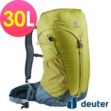 deuter 德國 AC LITE網架透氣登山背包30L 輕量化 健行背包, 果綠