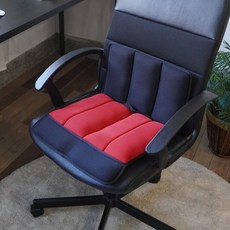 AC Rabbit 台灣製透氣舒壓氣墊腰椎支撐座墊組 椅墊 坐墊 腰靠, 紅色