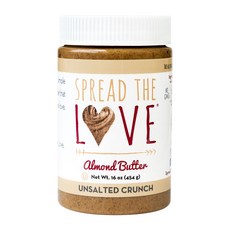 SPREAD THE LOVE 無鹽杏仁醬, 1個, 454g
