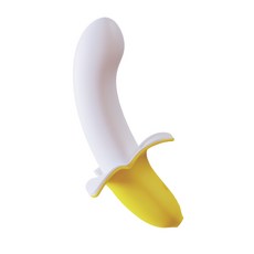 yyHORSE 歪歪馬 強力蕉 趣味造型震動按摩器 親膚材質 IPX7防水, 1個
