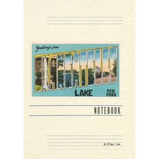 (英文圖書) Vintage Lined Notebook Greetings from Skaneateles Lake New York 平裝版, Found Image Press, 英文