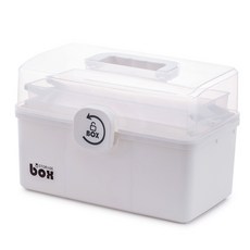 STORAGE box 大容量透明手提醫藥箱 35x22x24cm PP材質 急救箱, 1個