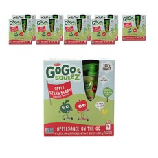 GOGO SQUEEZ 擠壓式水果泥, 蘋果草莓口味, 40包