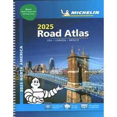 (英文圖書) Michelin North America Road Atlas 2025: USA - Canada - Mexico Spiral, Michelin Travel Publications, 英文, 螺旋裝