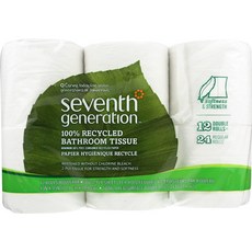 Seventh GENERATION 捲筒式廁所環保衛生紙, 1個, 12入