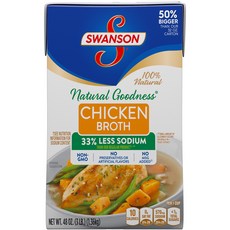 SWANSON 雞高湯 33%鈉, 1個, 1.36公斤