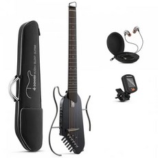 DONNER HUSH-I 靜音旅行木吉他, 黑色